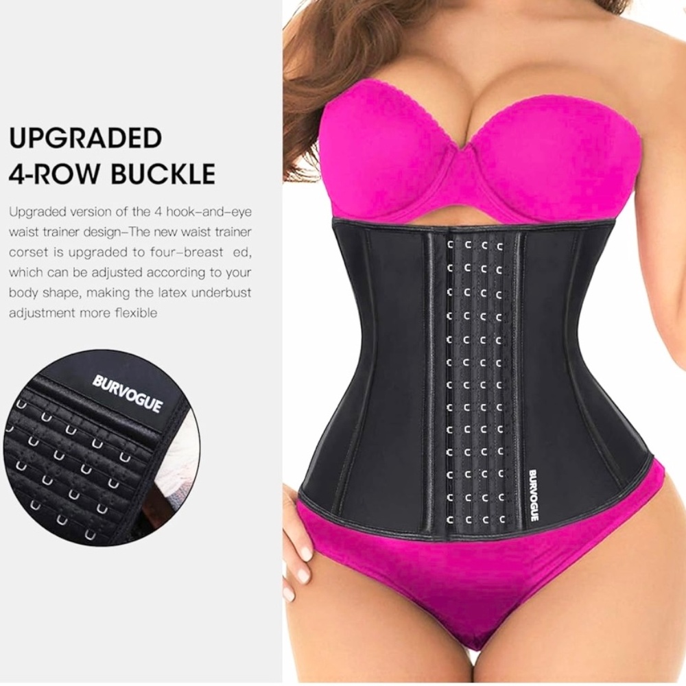 Burvogue Latex Cincher Underbust Body Shaper With 25 Steel Bones Sz‎ Small